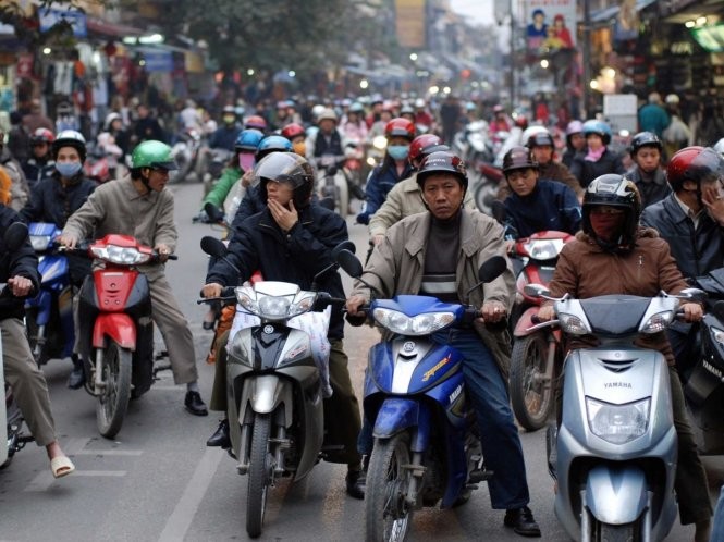 Bạn thấy bao nhiêu chiếc xe underbone trong bức hình này?