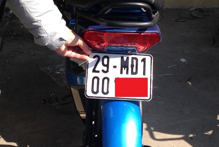 Pháp lệnh về lỗi che biển số xe máy
