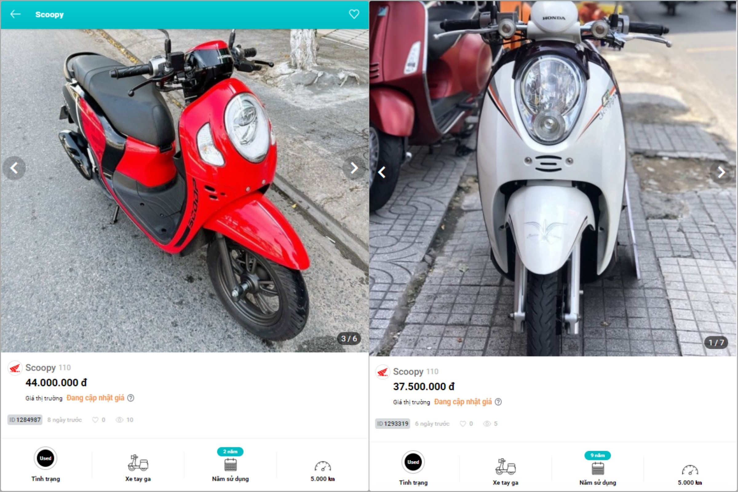 So sánh sự khác biệt giữa Honda Scoopy 2022 nhập khẩu Thái Lan và Indonesia   websosanhvn