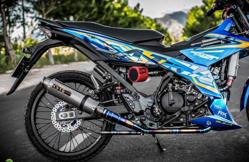 Satria F150 độ đẹp ngất ngây với loạt đồ chơi kiểng của biker Bình Dương   2banhvn